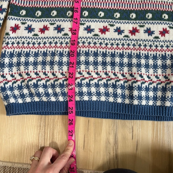 Northern Reflections Men's Fair Isle Pastel Patterned Sweater MED - Picture 7 of 14